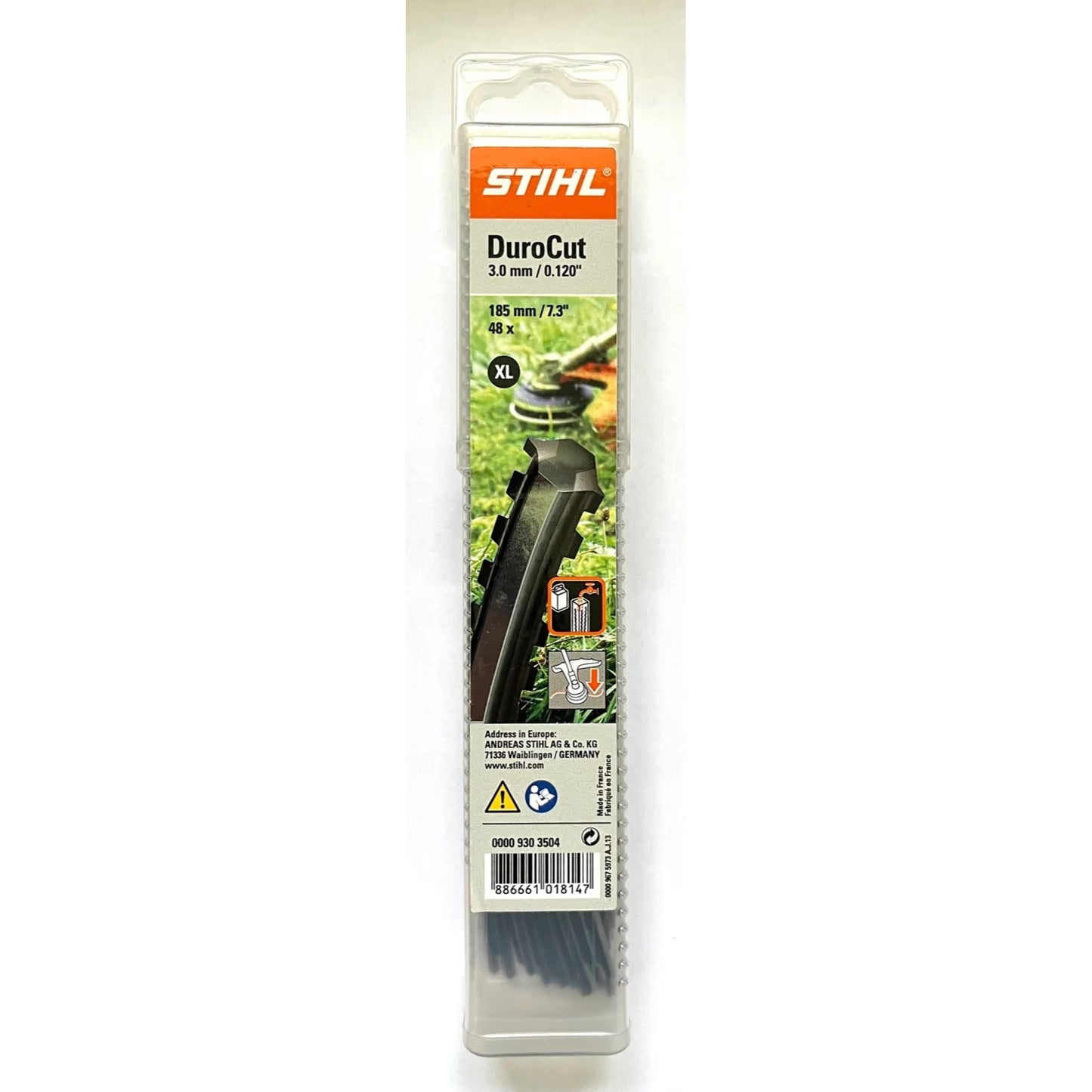 STIHL 0000 930 3504 DuroCut Serrated Pre-Cut Trimmer Line .120″ Dia – 48-Pack