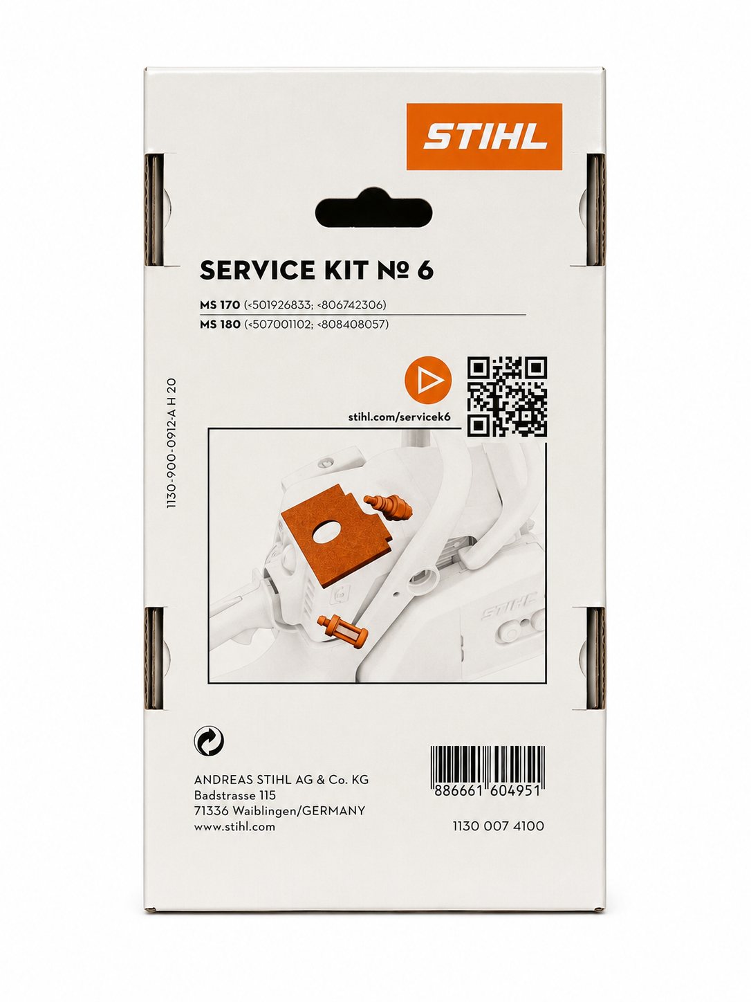 STIHL 1130 007 4100 Service Kit №6 for MS 170 & MS 180