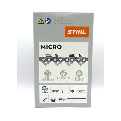STIHL 3610 005 0050 Chainsaw Chain 61 Picco Micro Mini Comfort 3, 50 Drive Links, 3/8 Pitch, .043 Gauge, 14 inch.