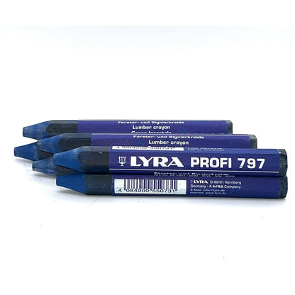 STIHL 0000 881 1500 Lumber Crayons – Waterproof Marking Chalk for Wood & Timber | Blue | Box of 12