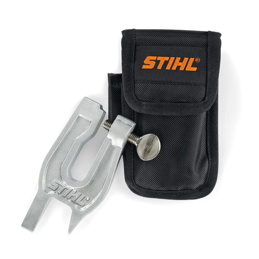STIHL 0000 881 0402 – Stump Vice S-260 with Belt Pouch | Portable Chainsaw Filing Clamp for On-Site Sharpening
