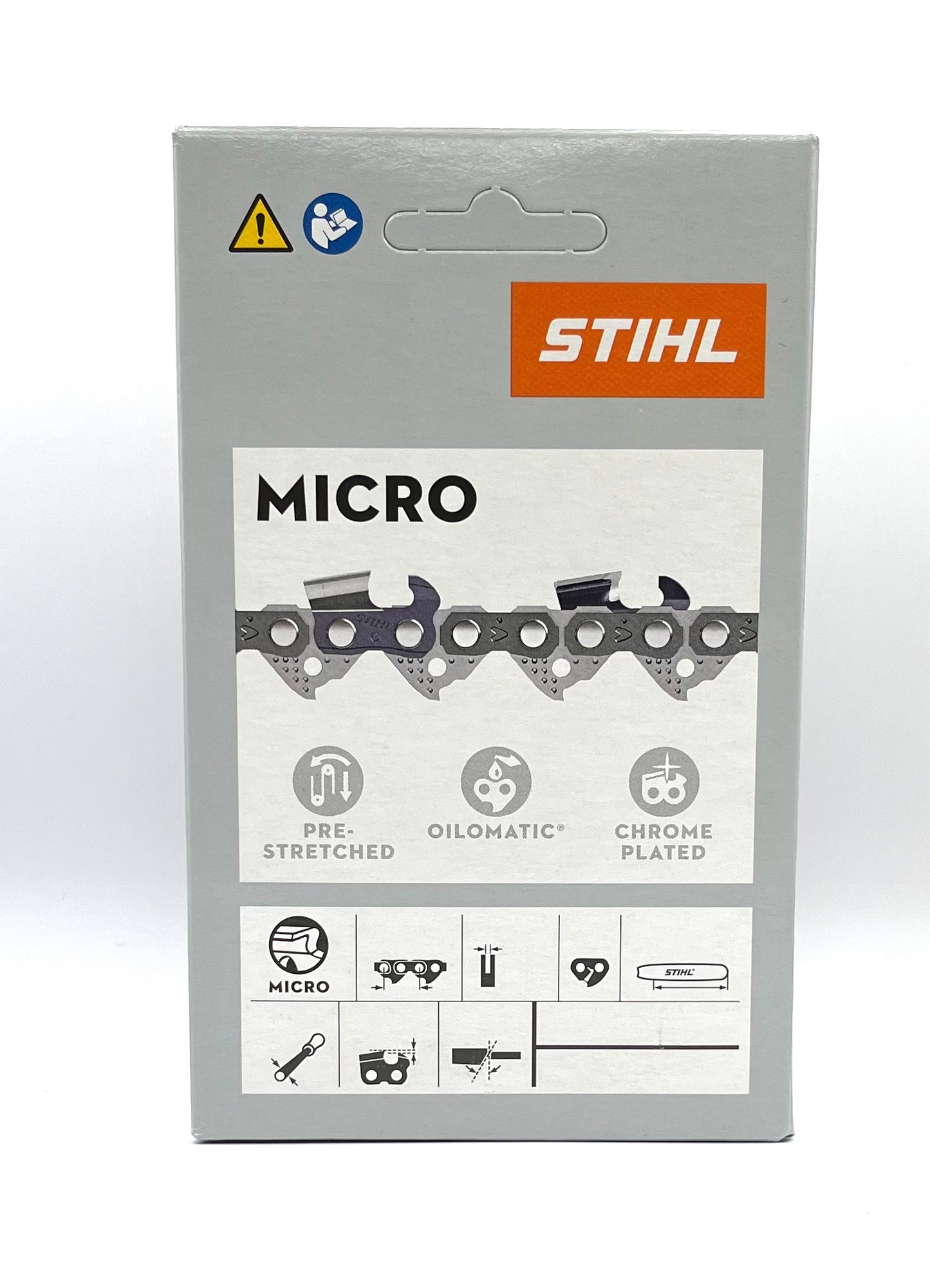 STIHL 3610 005 0050 Chainsaw Chain 61 Picco Micro Mini Comfort 3, 50 Drive Links, 3/8 Pitch, .043 Gauge, 14 inch.