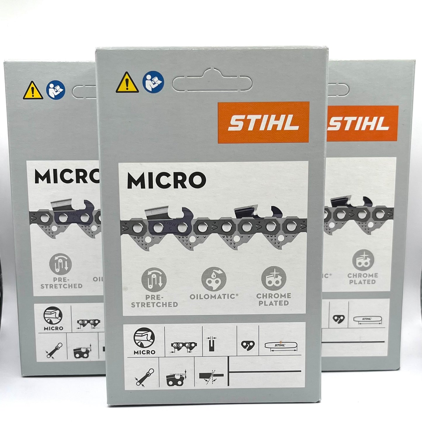 STIHL 3610 005 0055 Chainsaw Chain 61 Picco Micro Mini Comfort 3, 55 Drive Links, 3/8 Pitch, .043 Gauge, 16 inch.