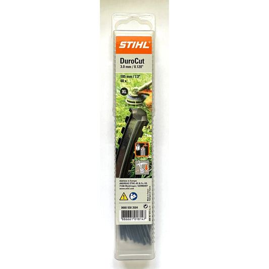 STIHL 0000 930 3504 DuroCut Serrated Pre-Cut Trimmer Line .120″ Dia – 48-Pack